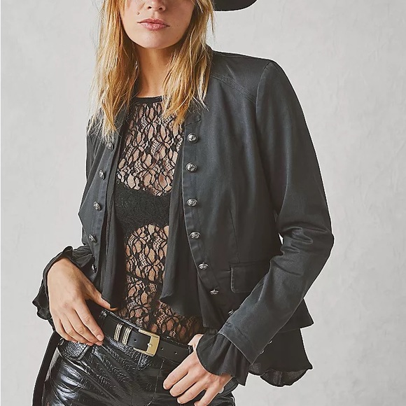 Ruffles Romance Jacket gray - Picture 2 of 12